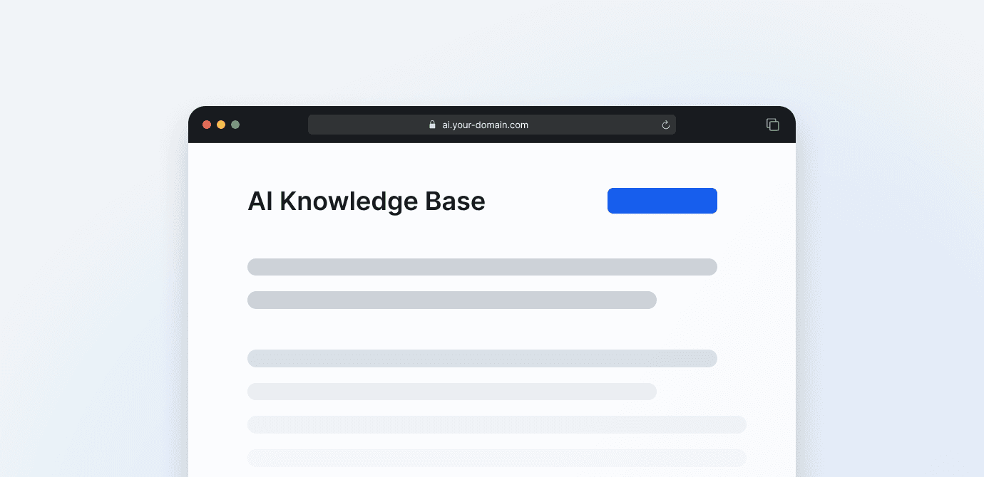 New! Launch your own knowledge base for AI 🚀