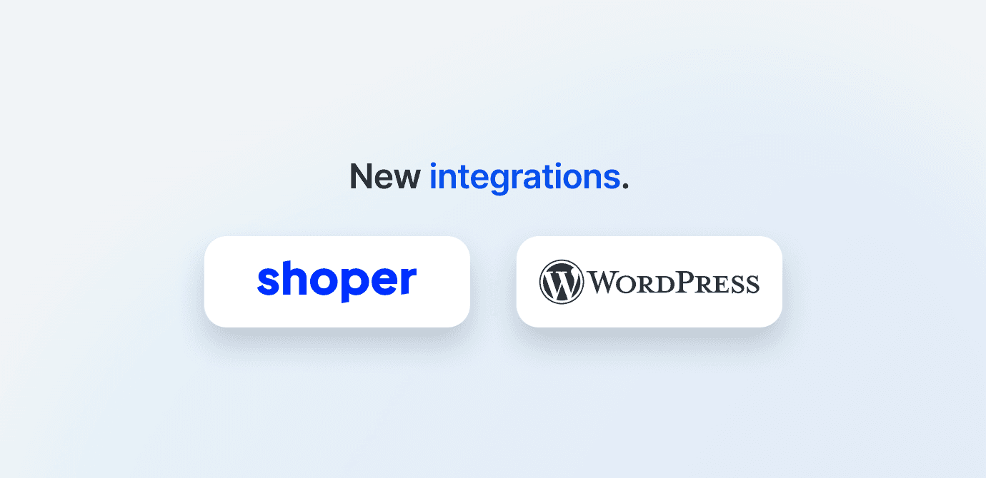 Nové integrácie: WordPress a Shoper